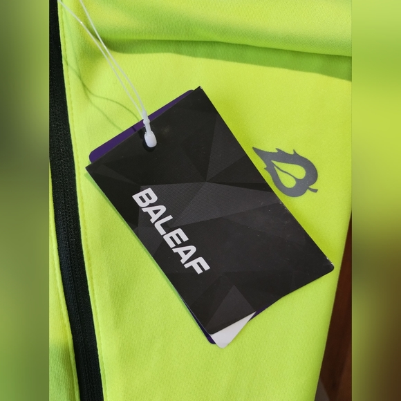 BRAND NEW Baleaf Mens Laureate Half Zip Thermal Jersey XL Fluorescent Yellow New - Picture 5 of 7